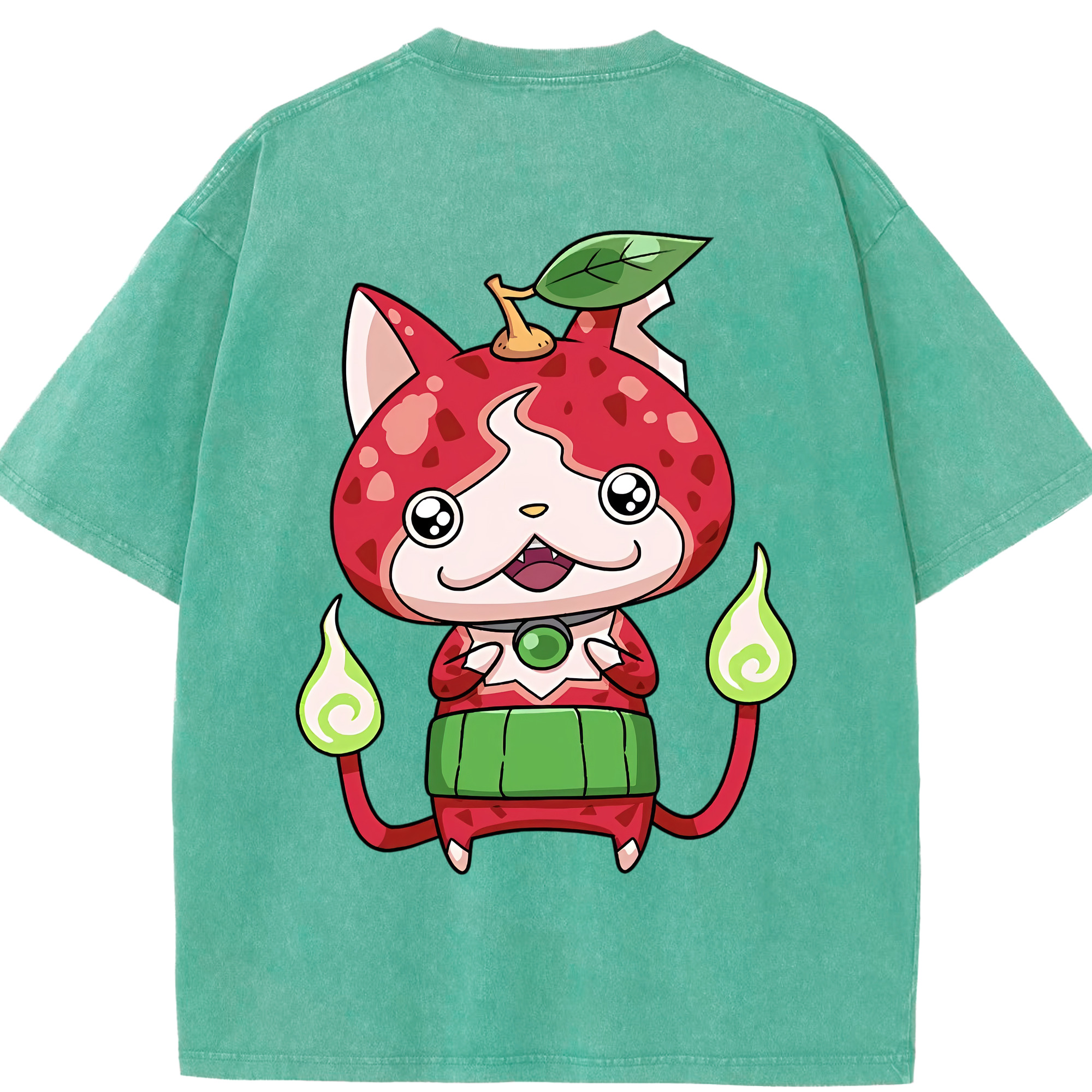 （画像用） 妖怪ウォッチ Yo-kai Watch 綿100% ヴィンテージ風 半袖Tシャツ（背面プリント）
